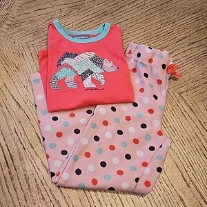 Eddie Bauer bear Cozy pj set girls 7/8